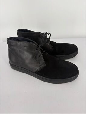 🦥 English Laundry  Black Leather & Suede Chukka Boots